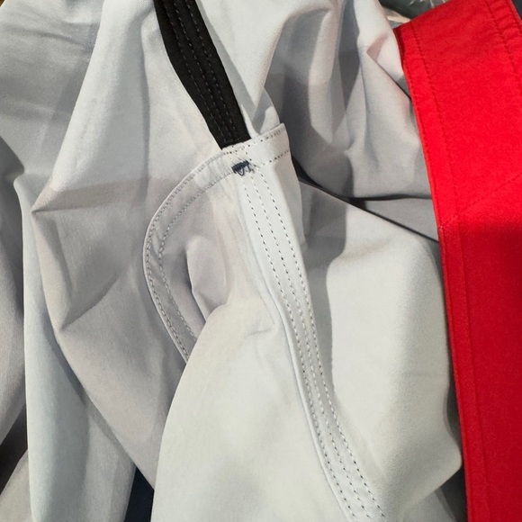 NWT Quiksilver Highline Surf Silk Airbrush Red White Blue Board Shorts Men's 31 - Picture 15 of 15